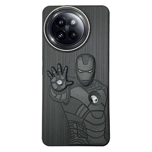 IR Superhero Action Case with Metallic Camera Ring for Redmi 14 Civi(5G)