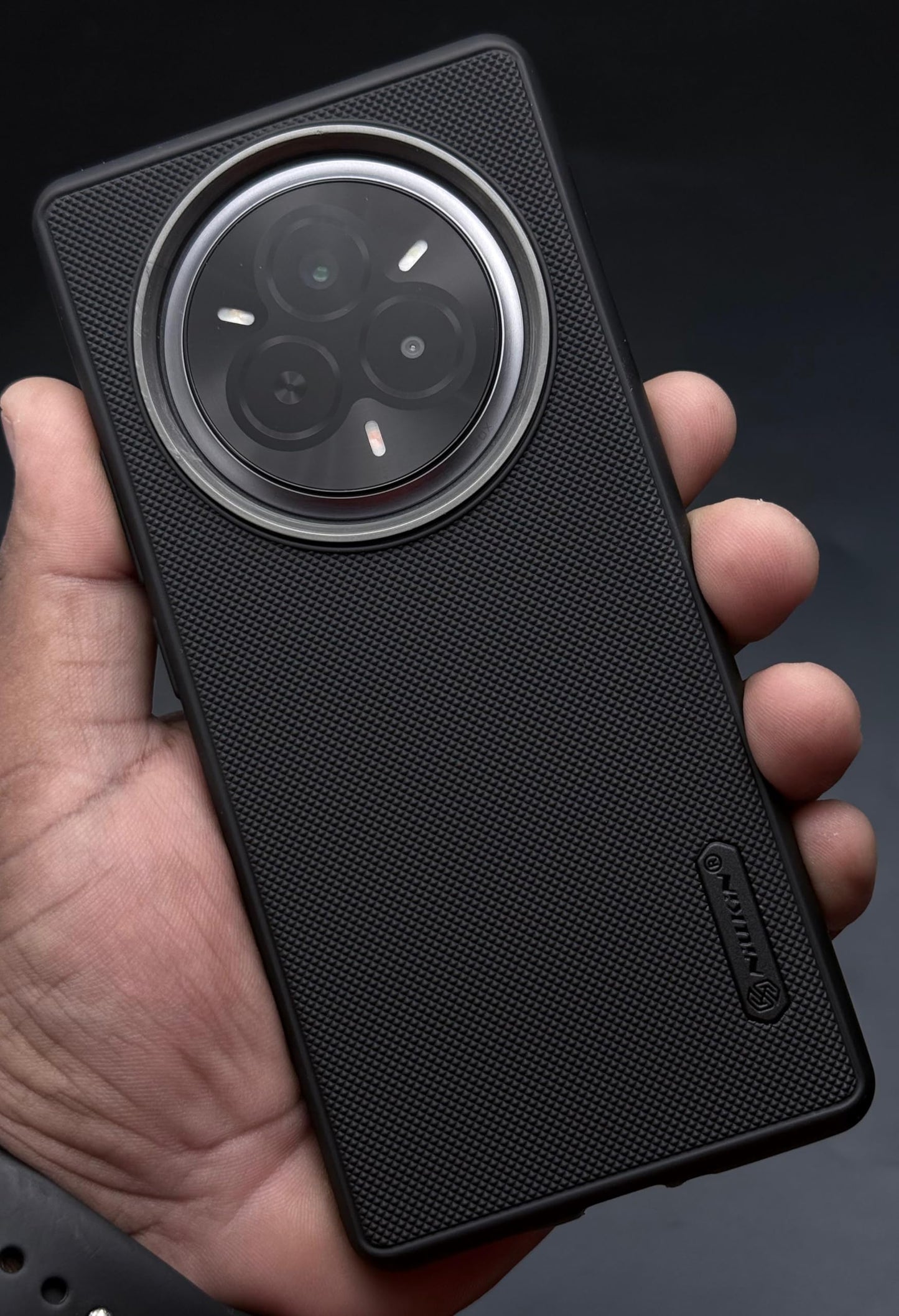 NIUKIN Super Frosted Dotted Case with Camera Ring for Realme 14 Pro