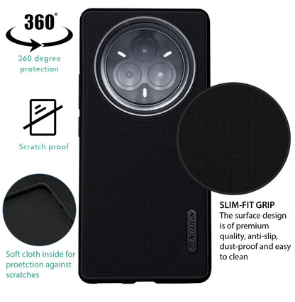 NIUKIN Super Frosted Dotted Case with Camera Ring for Realme 14 Pro