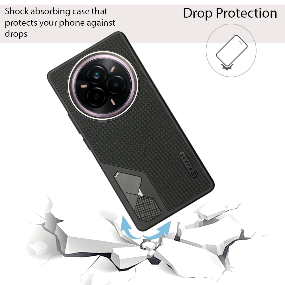 NIUKIN Fancy Super Frosted Dotted Case with Camera Ring for Realme 14 Pro