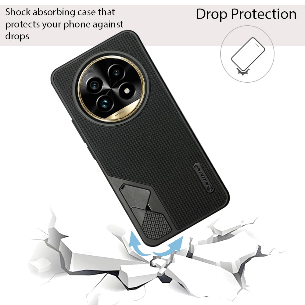 NIUKIN Fancy Super Frosted Dotted Case with Camera Ring for Realme 14 Pro Lite