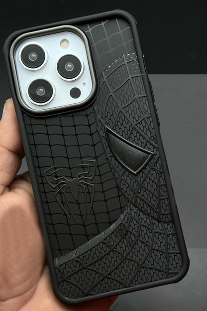 Sp Superhero Web Case with Metallic Camera Ring for iPhone 15 Pro Max