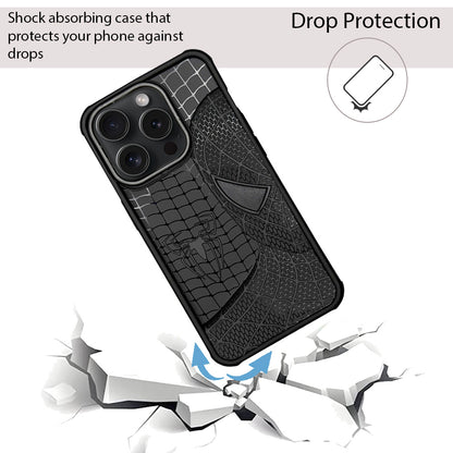 Sp Superhero Web Case with Metallic Camera Ring for iPhone 15 Pro Max