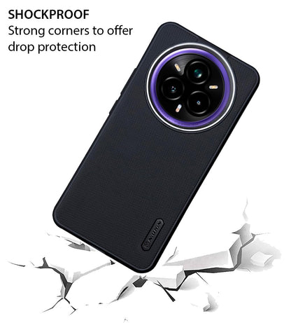 NIUKIN Super Frosted Dotted Case with Camera Ring for Realme 14 Pro Plus