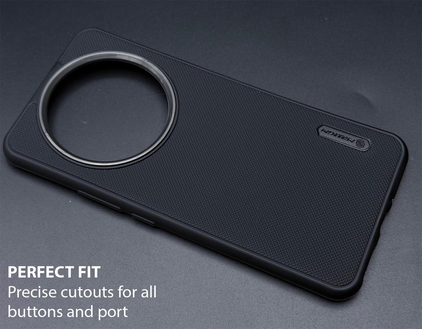 NIUKIN Super Frosted Dotted Case with Camera Ring for Realme 14 Pro Plus