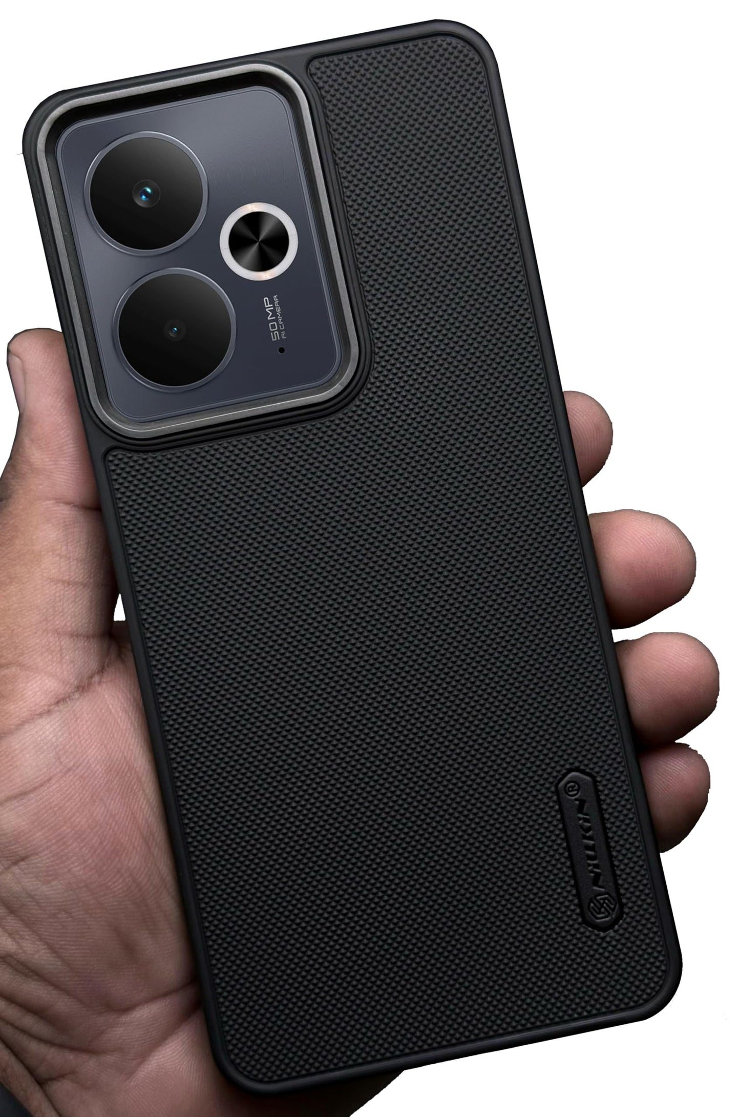 NIUKIN Super Frosted Dotted Case with Camera Ring for Realme 14T