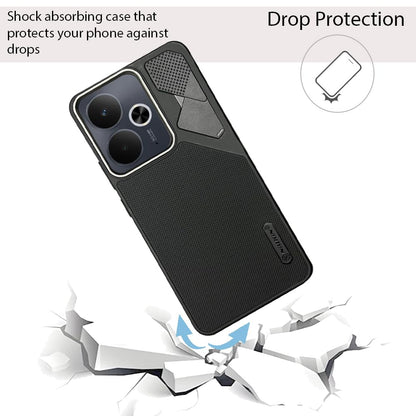 NIUKIN Fancy Super Frosted Dotted Case with Camera Ring for Realme 14T