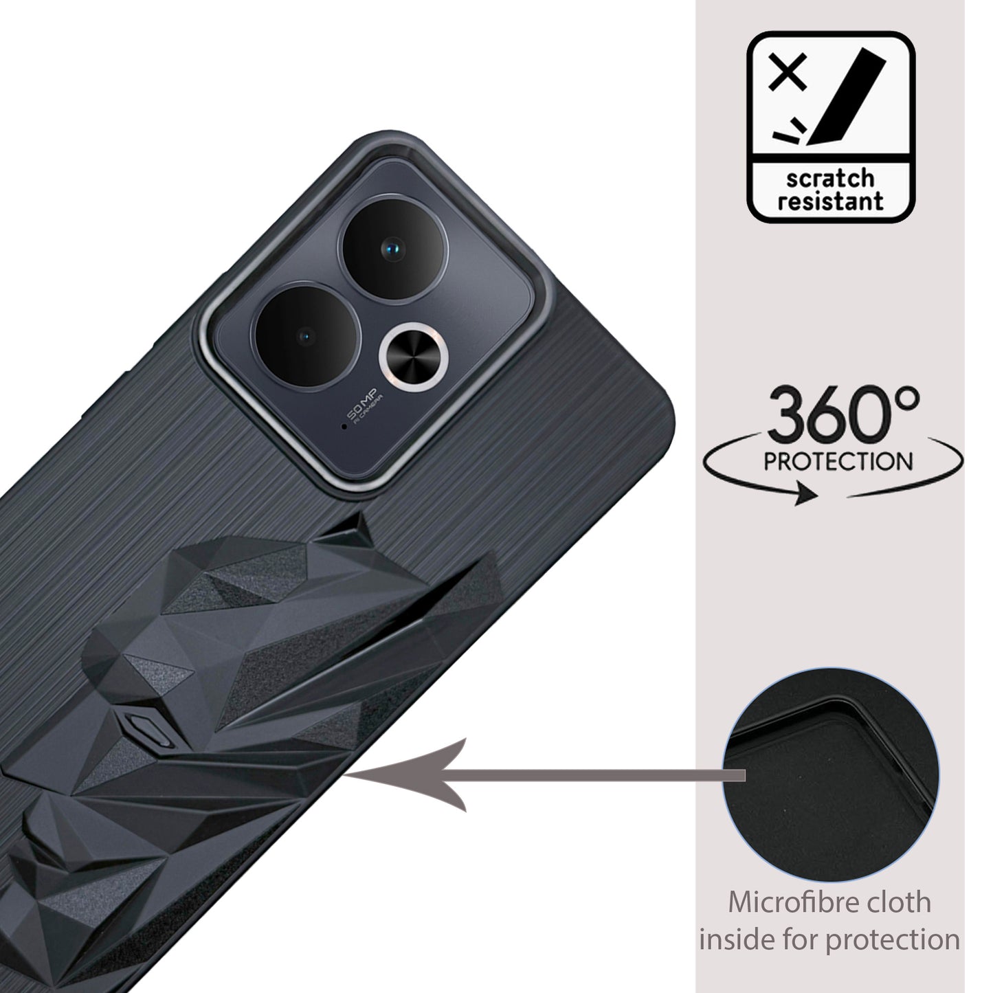 Bt Superhero Case with Camera Ring for Realme 14T(5G)