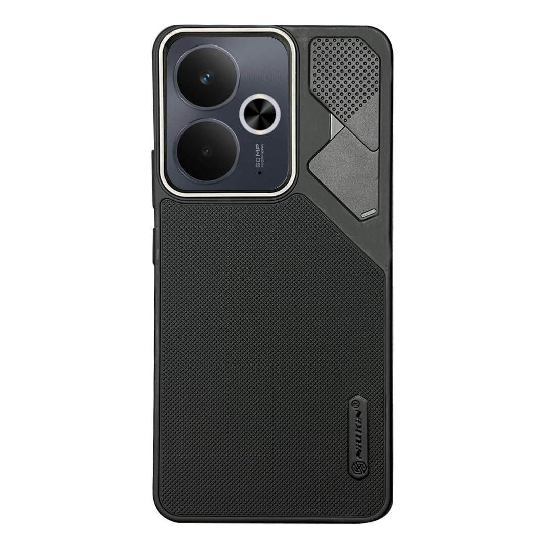 NIUKIN Fancy Super Frosted Dotted Case with Camera Ring for Realme 14T