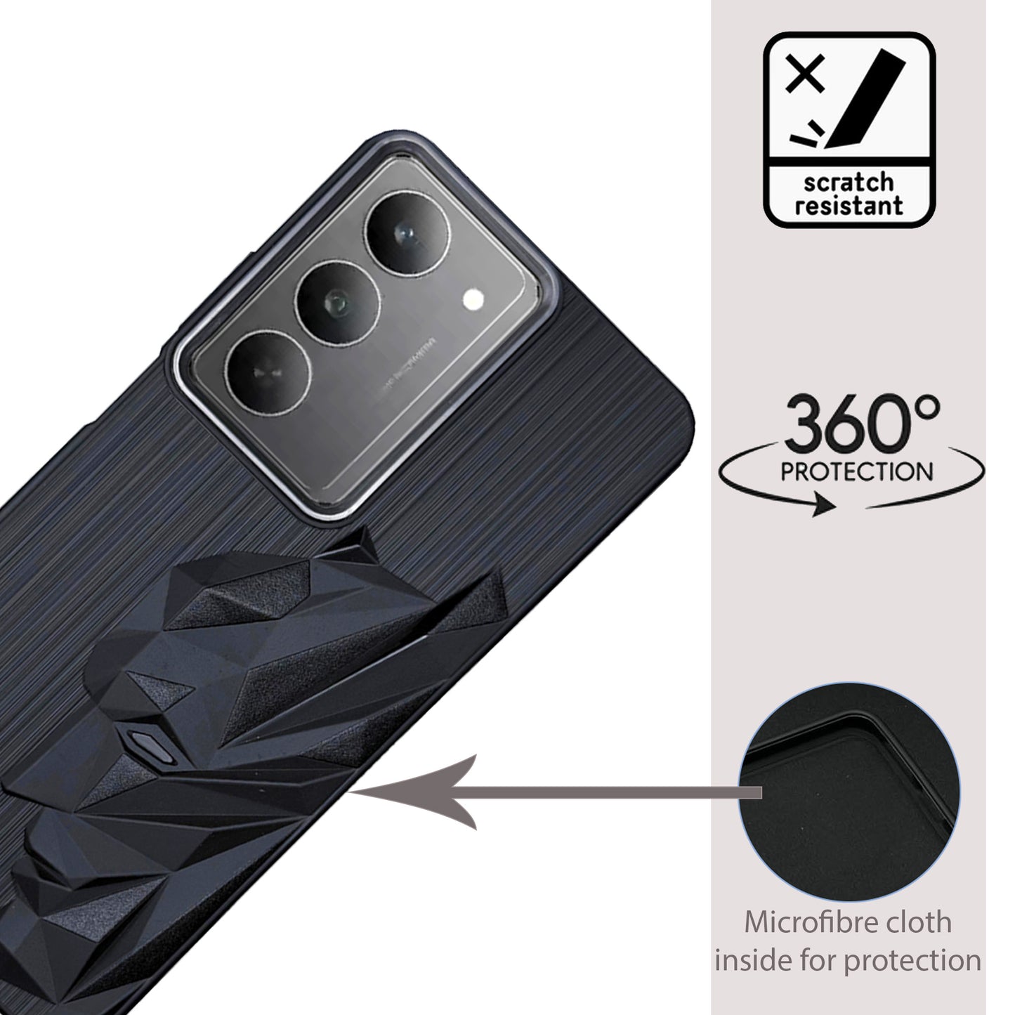 Bt Superhero Case with Camera Ring for Realme 14X(5G)