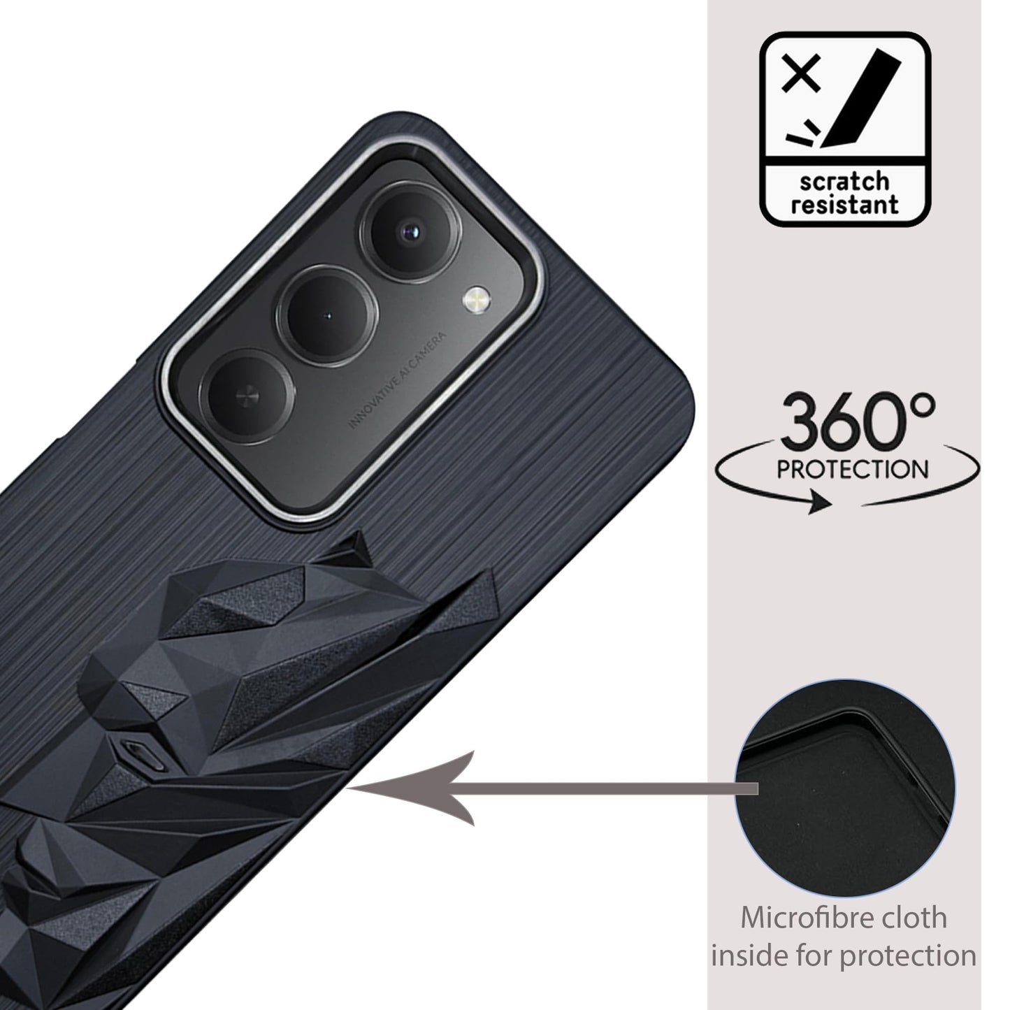 Bt Superhero Case with Camera Ring for Redmi 15 5G