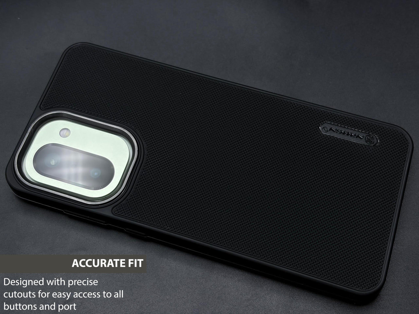 NIUKIN Super Frosted Dotted Case with Camera Ring for Oneplus 15R