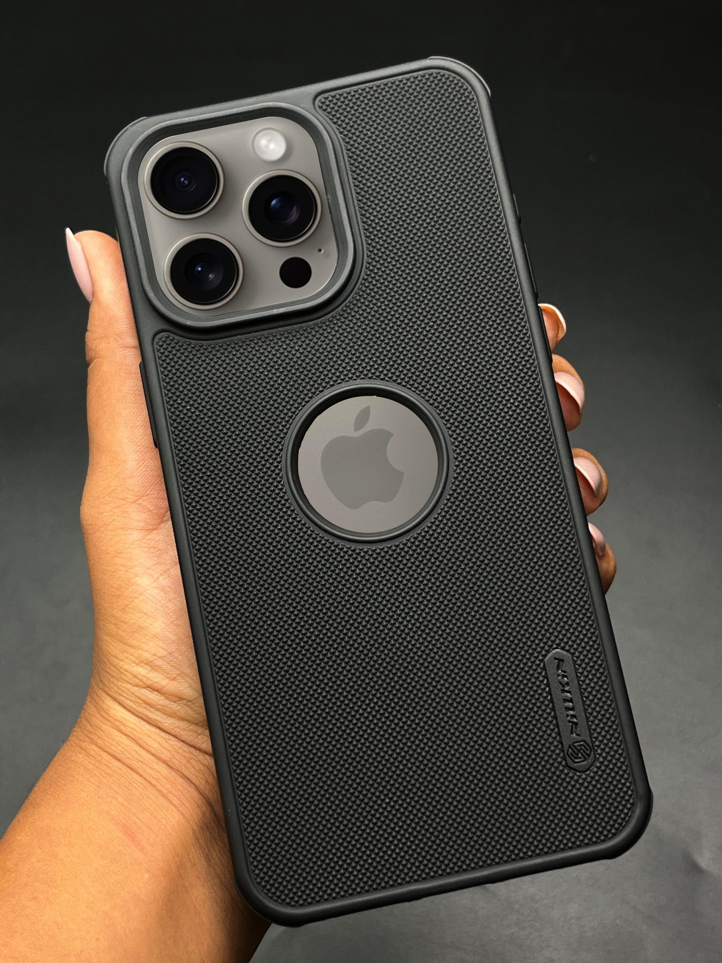 NIUKIN Super Frosted Dotted Case for iPhone 15 Pro Max