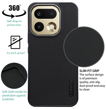NIUKIN Super Frosted Dotted Case with Camera Ring for Realme 16 Pro