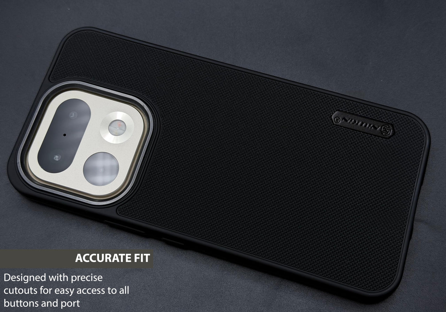 NIUKIN Super Frosted Dotted Case with Camera Ring for Realme 16 Pro