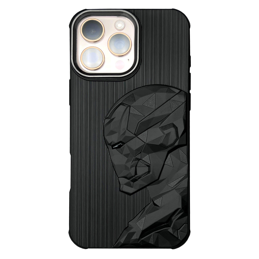 IR Superhero Side Face Prism Case with Metallic Camera Ring for iPhone 16 Pro Max