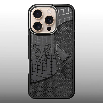 Sp Superhero Web Case with Metallic Camera Ring for iPhone 16 Pro Max