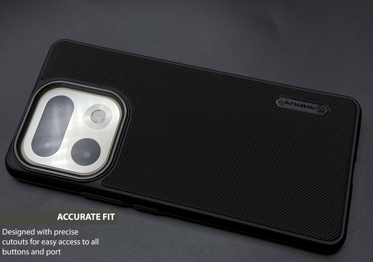 NIUKIN Super Frosted Dotted Case with Camera Ring for Realme 16 Pro Plus