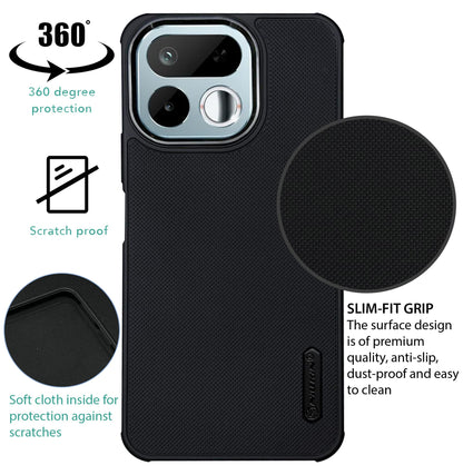 NIUKIN Super Frosted Dotted Case with Camera Ring for Realme 16T