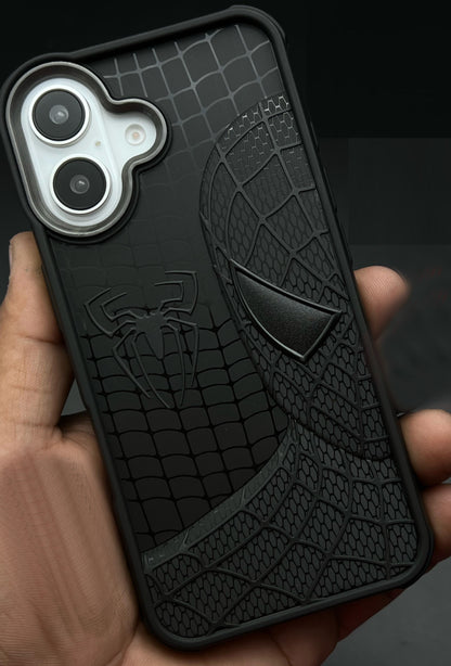 Sp Superhero Web Case with Metallic Camera Ring for iPhone 16
