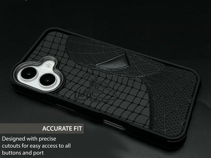 Sp Superhero Web Case with Metallic Camera Ring for iPhone 16