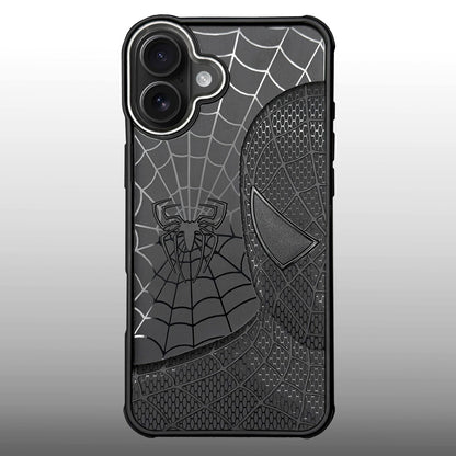 Sp Superhero Web Case with Metallic Camera Ring for iPhone 16