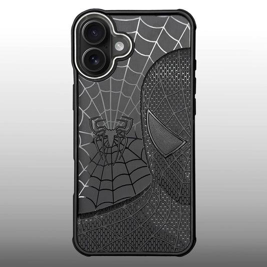 Sp Superhero Web Case with Metallic Camera Ring for iPhone 16