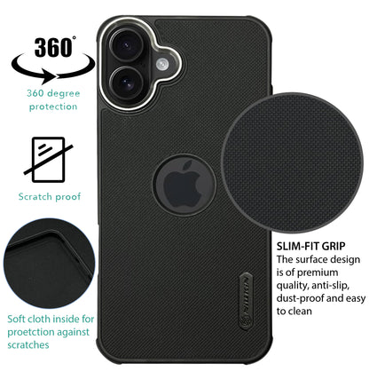 NIUKIN Super Frosted Dotted Case with Camera Ring for iPhone 17