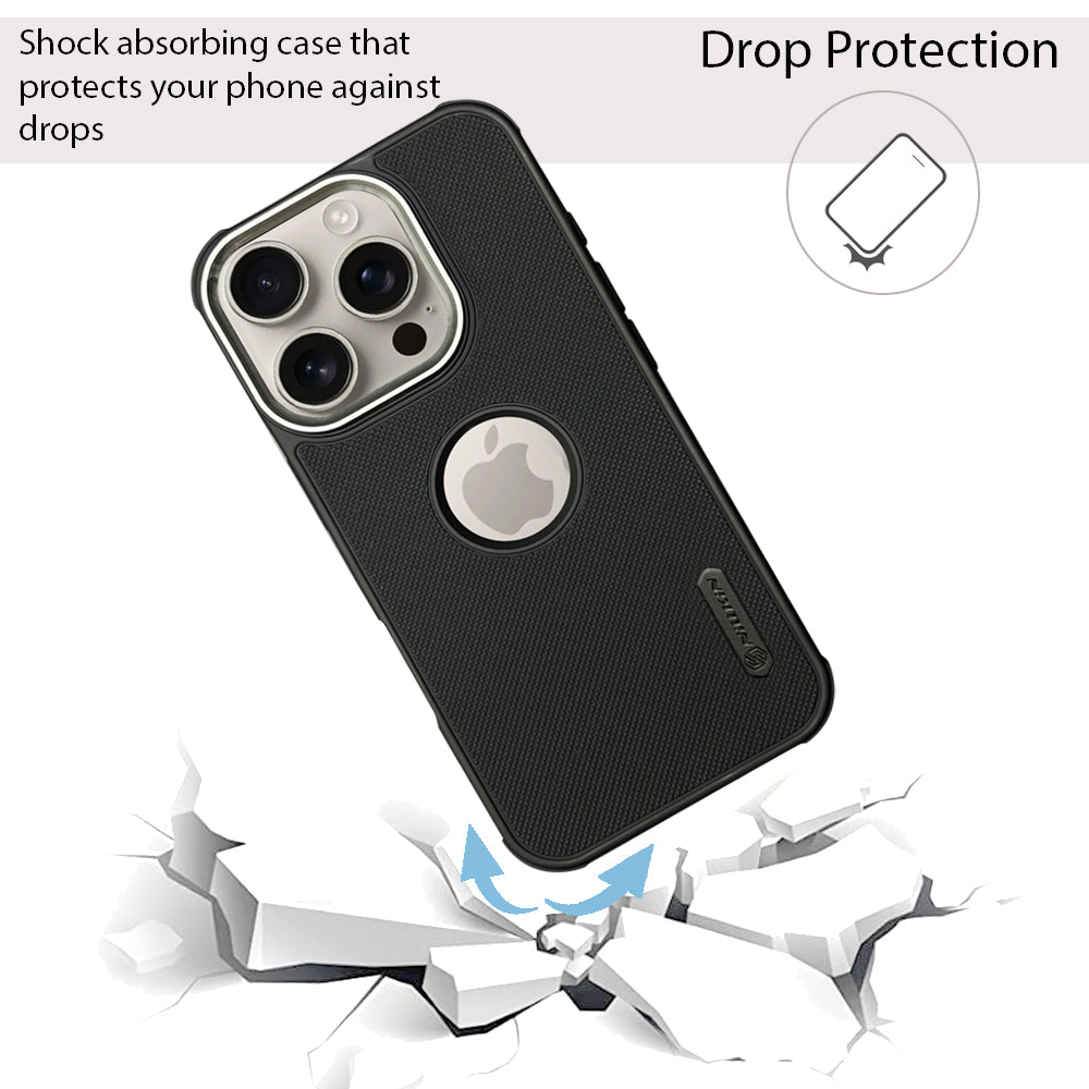 NIUKIN Super Frosted Dotted Case with Camera Ring for iPhone 16 Pro