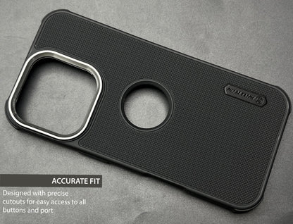 NIUKIN Super Frosted Dotted Case with Camera Ring for iPhone 16 Pro