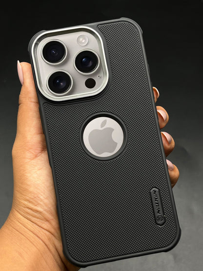 NIUKIN Super Frosted Dotted Case with Camera Ring for iPhone 16 Pro