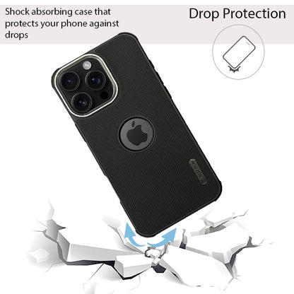 NIUKIN Super Frosted Dotted Case with Camera Ring for iPhone 16 Pro Max