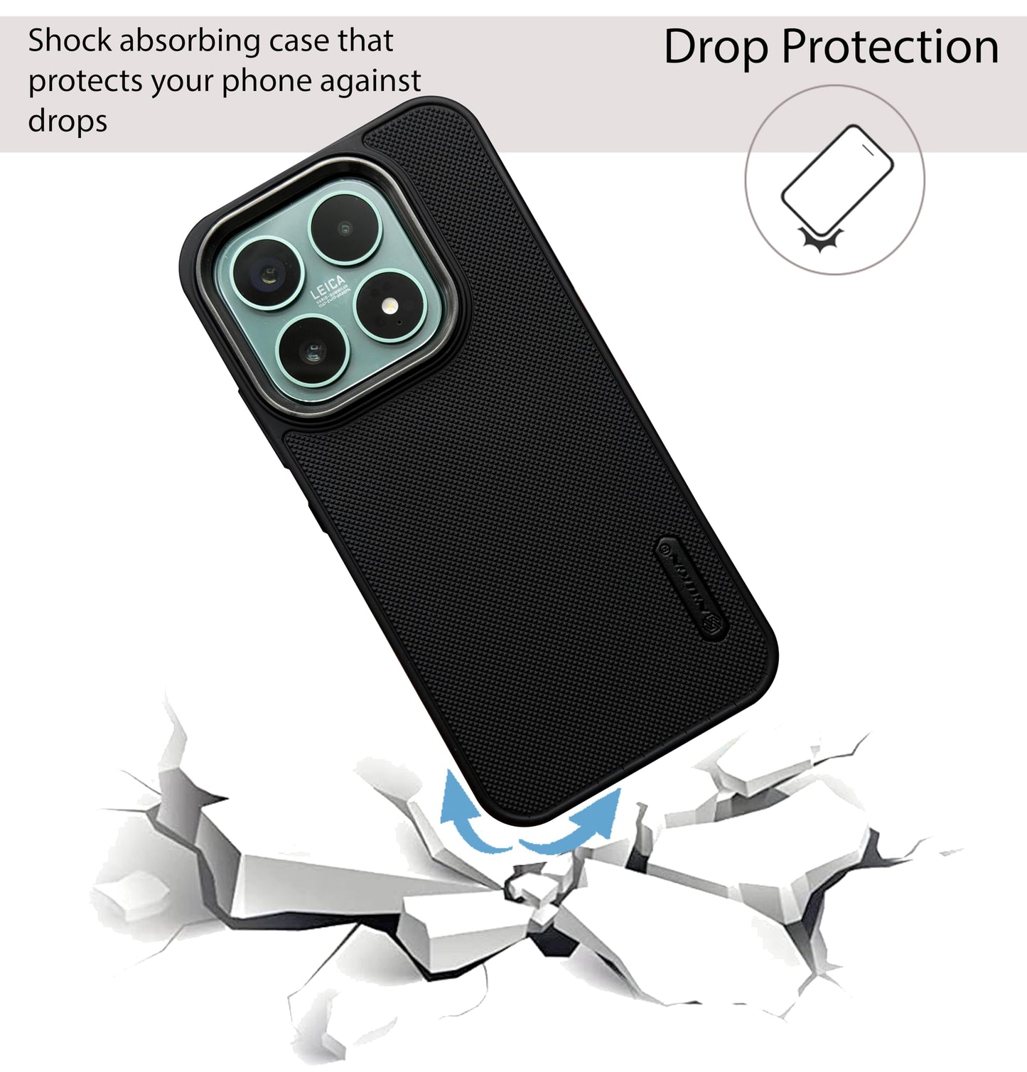 NIUKIN Super Frosted Dotted Case with Camera Ring for Xiaomi 17