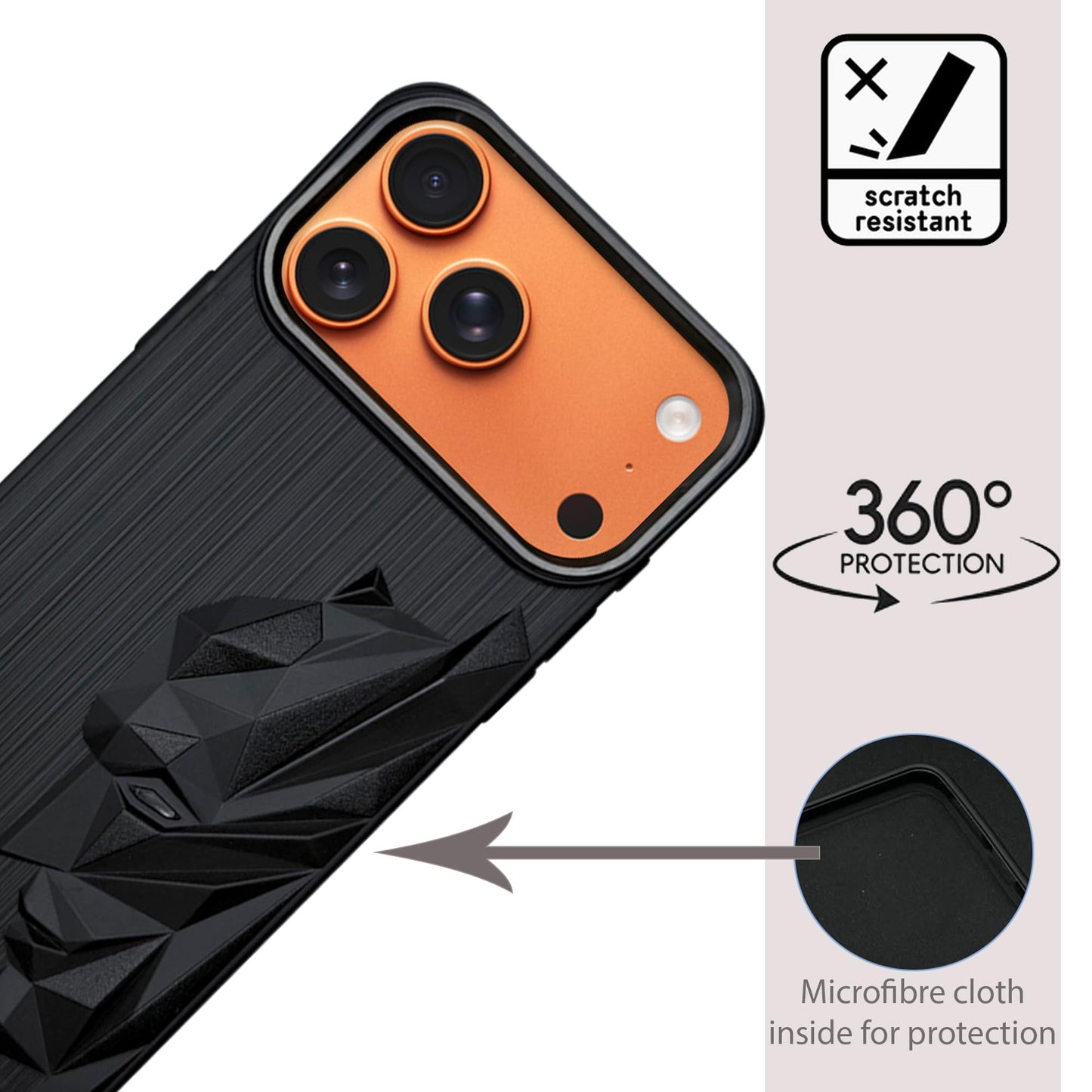Bt Superhero Case with Camera Ring for iPhone 17 Pro Max
