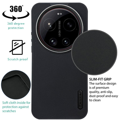 NIUKIN Super Frosted Dotted Case with Camera Ring for Xiaomi 17 Ultra