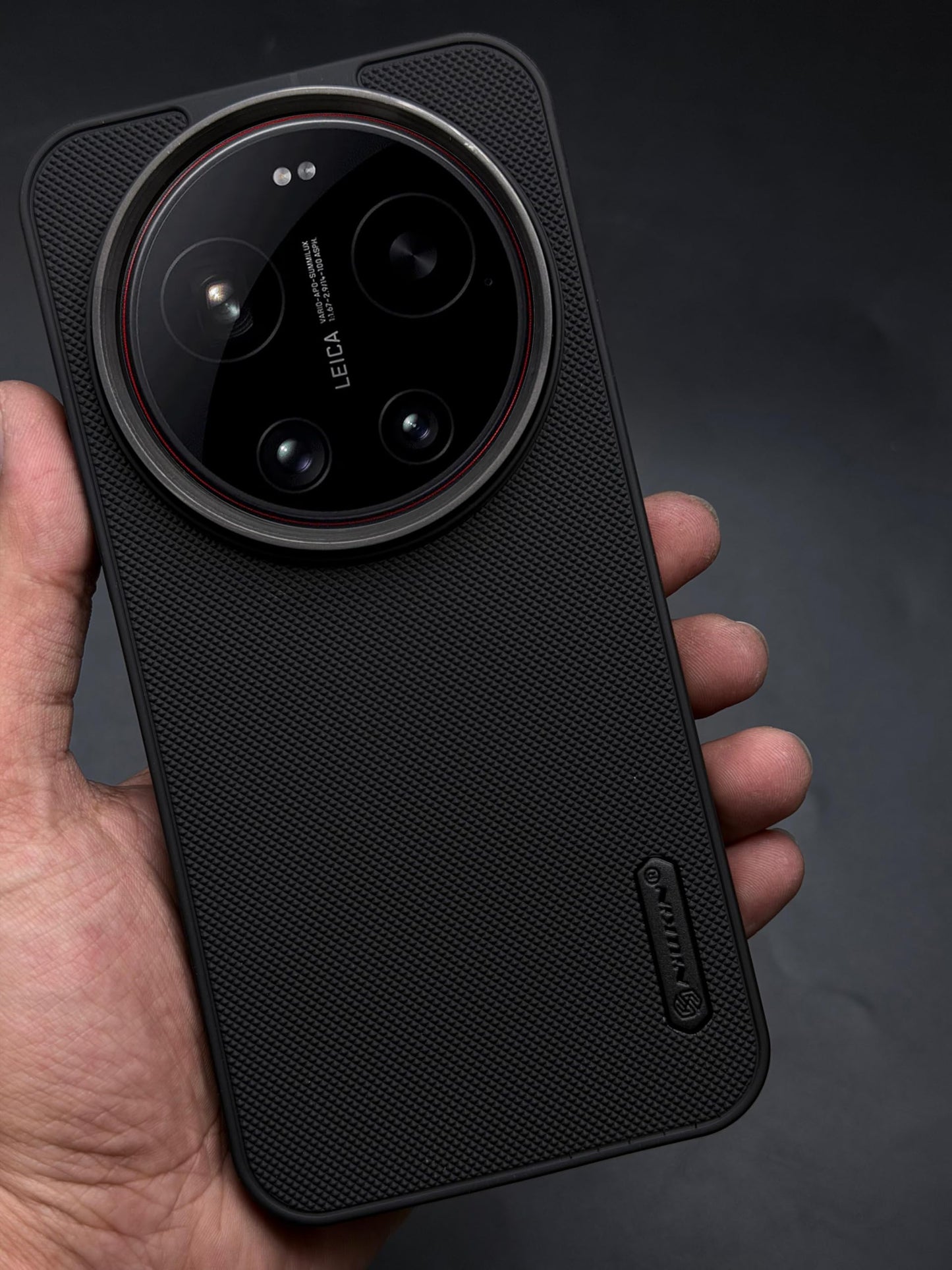 NIUKIN Super Frosted Dotted Case with Camera Ring for Xiaomi 17 Ultra