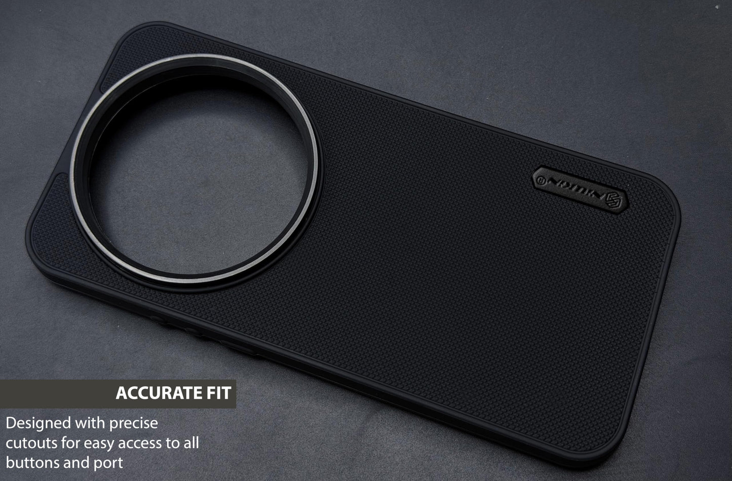 NIUKIN Super Frosted Dotted Case with Camera Ring for Xiaomi 17 Ultra