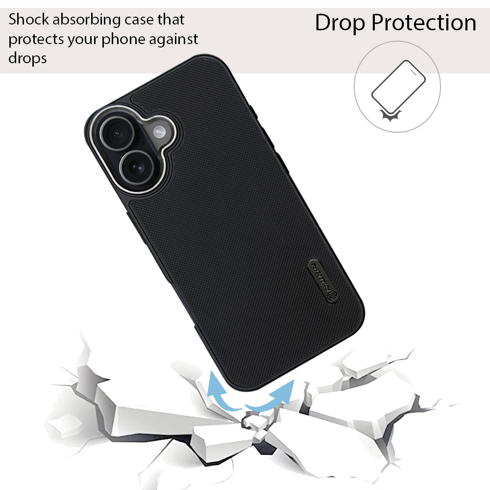 NIUKIN Super Frosted Dotted Case with Camera Ring for iPhone 17