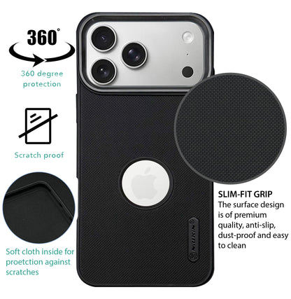 NIUKIN Super Frosted Dotted Case with Camera Ring for iPhone 17 Pro