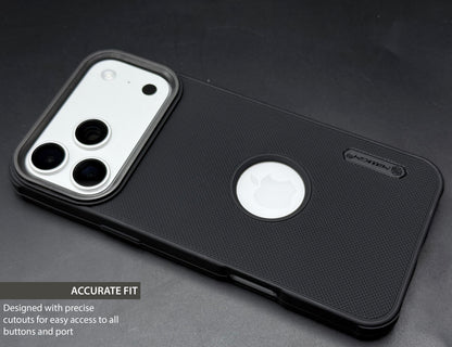 NIUKIN Super Frosted Dotted Case with Camera Ring for iPhone 17 Pro