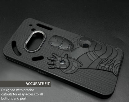 IR Superhero Action Case with Metallic Camera Ring for Nothing Phone 2A