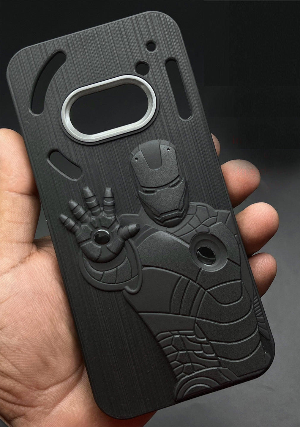 IR Superhero Action Case with Metallic Camera Ring for Nothing Phone 2A