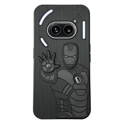 IR Superhero Action Case with Metallic Camera Ring for Nothing Phone 2A