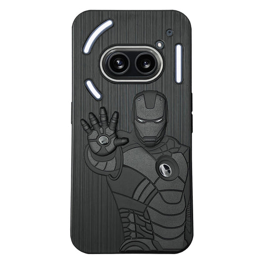 IR Superhero Action Case with Metallic Camera Ring for Nothing Phone 2A