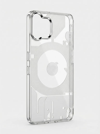 Transparent Cyber Design Case for Nothing Phone 3A Lite