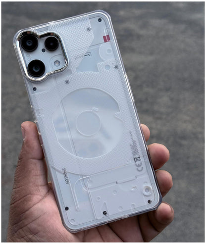 Transparent Cyber Design Case for Nothing Phone 3A Lite