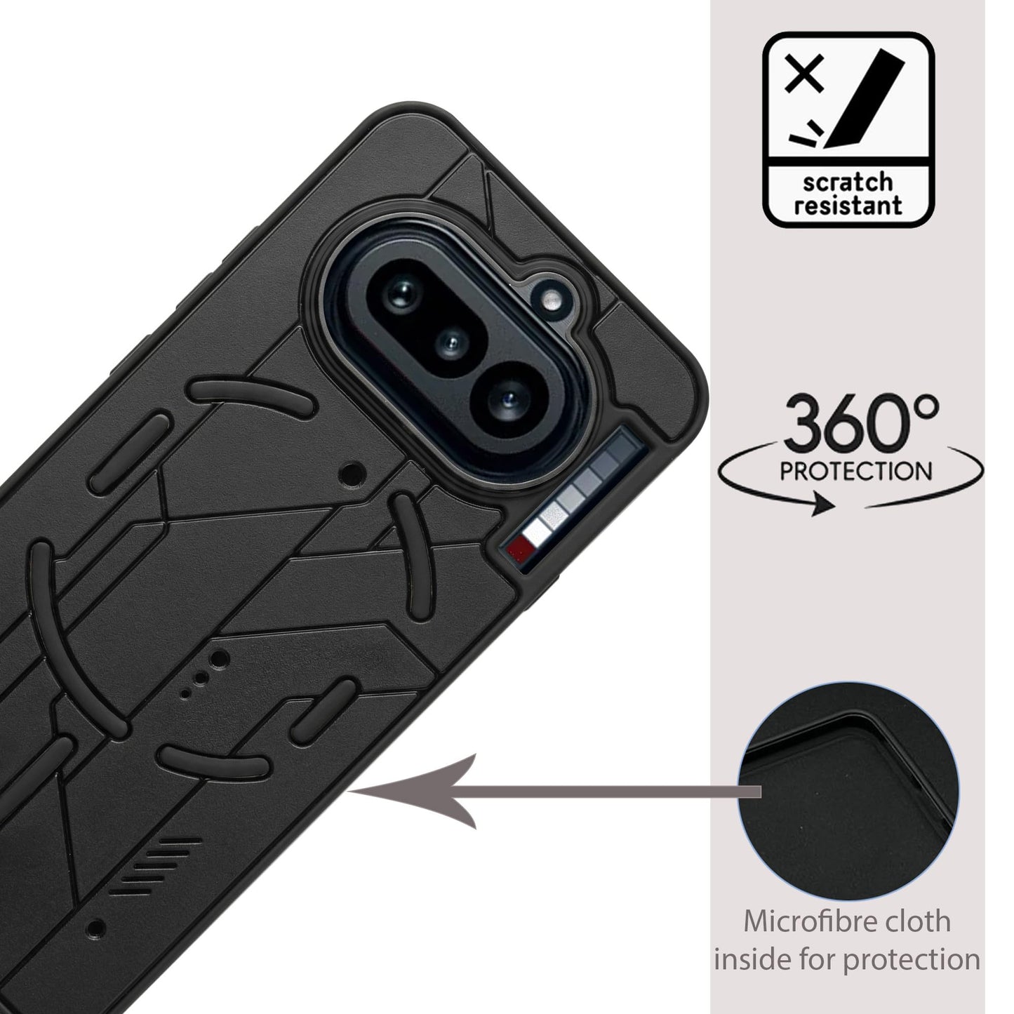 Cyber Design Soft Back Case for Nothing Phone 4A