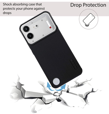 NIUKIN Super Frosted Dotted Case with Camera Ring for Nothing Phone 4(b)