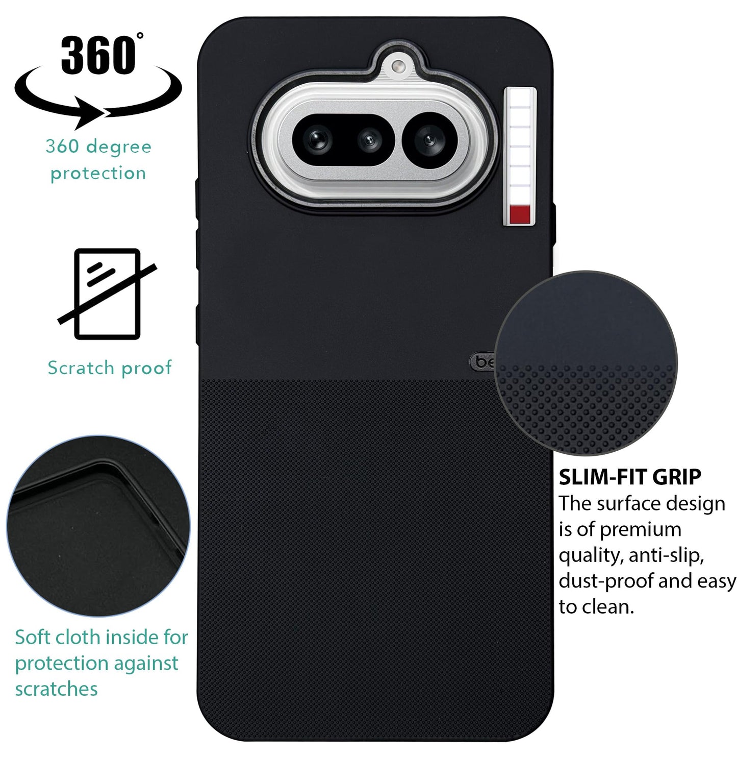 BEOTS Rugged back case for Nothing Phone 4A