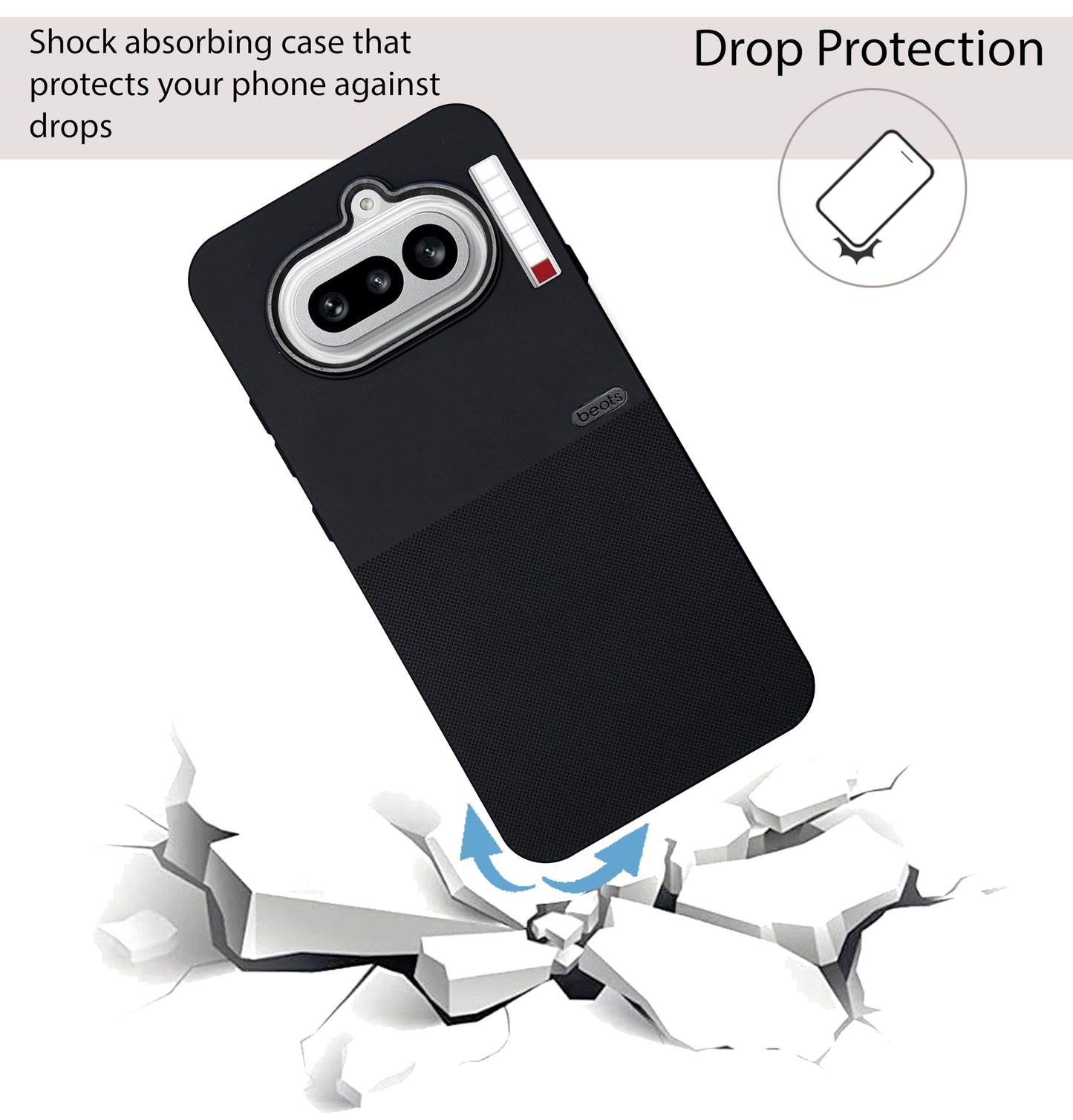 BEOTS Rugged back case for Nothing Phone 4A